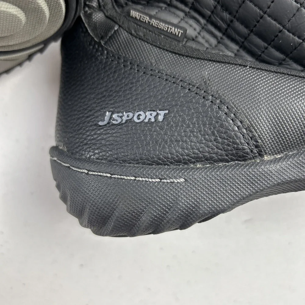Ladies JSport by‎ Jambu Black Windham Faux Fur Lined Boots Size 6M Zip